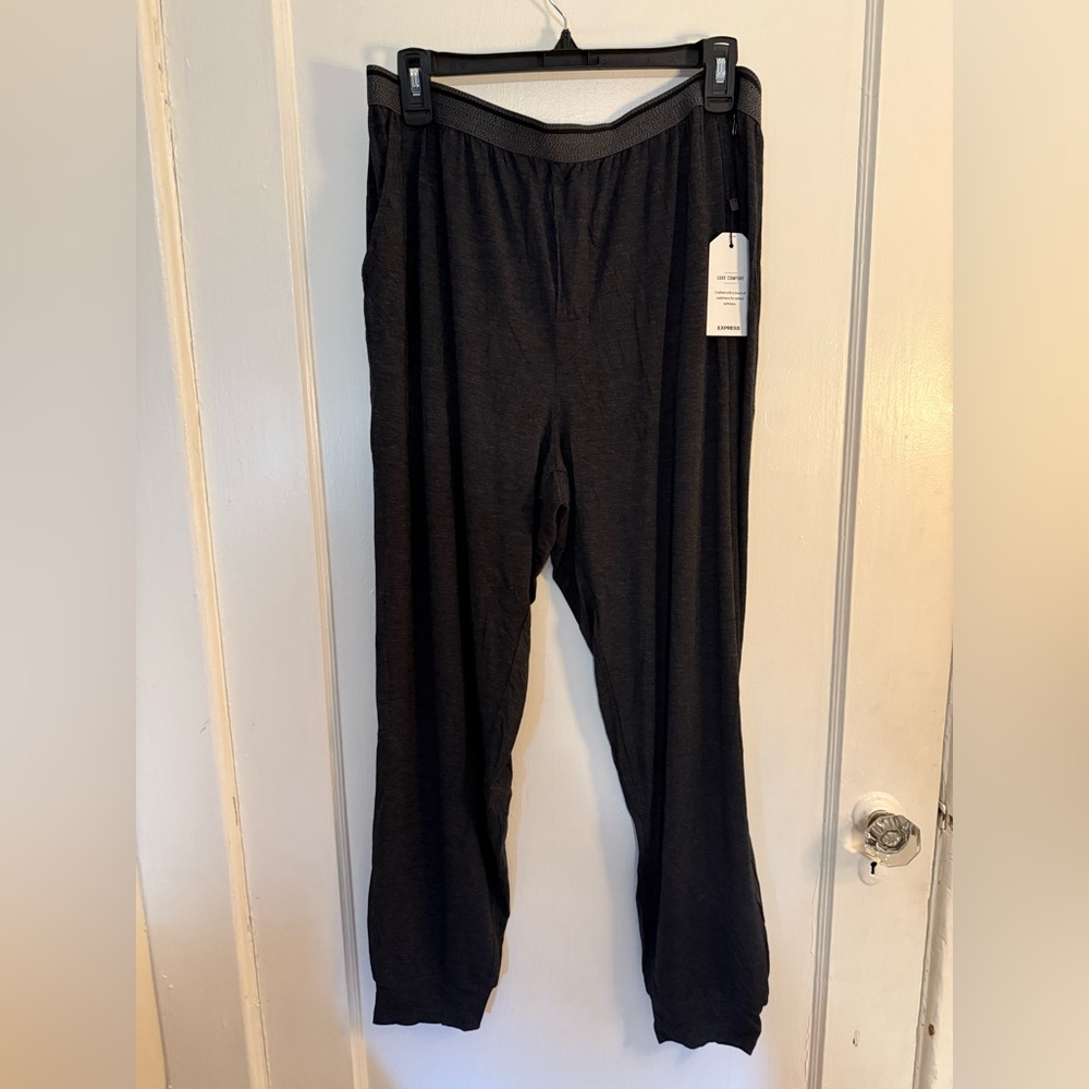 Express Charcoal Gray Luxe Comfort Sleep pants